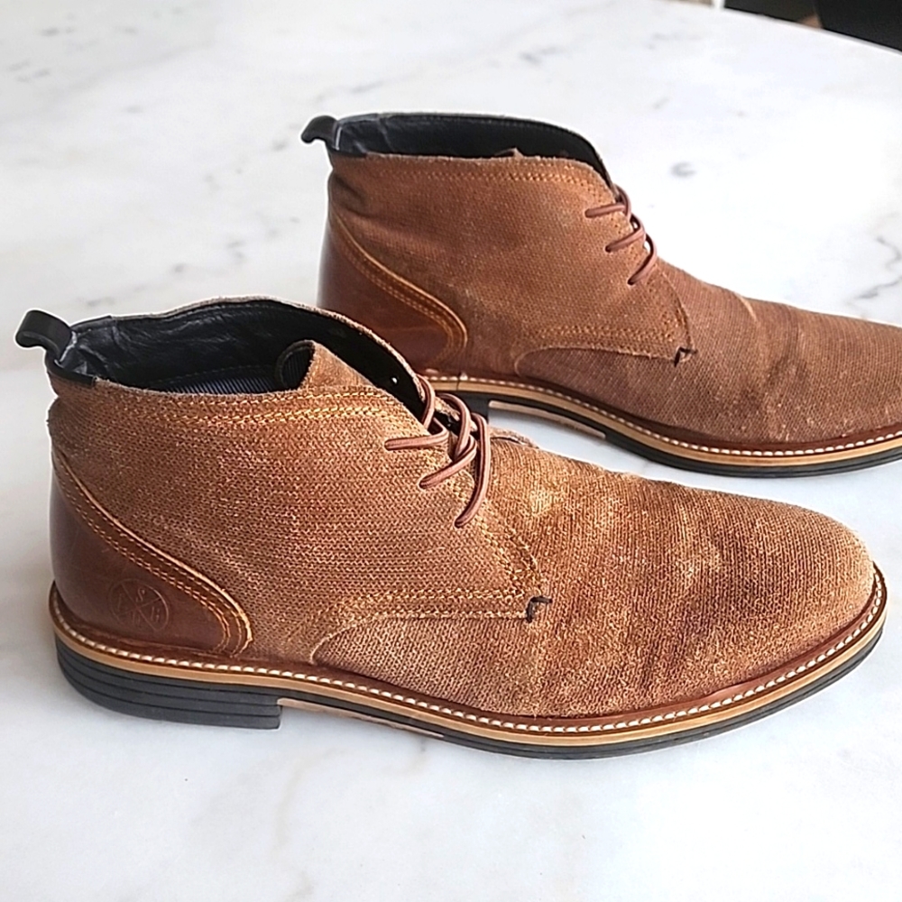 Bullboxer Kapyl Chukka Boots Brown Textured Men’s EU 41 US 8.5